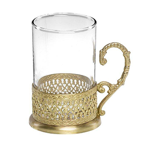 استکان چای خوری شیشه ای پایه دار طرح جدید
