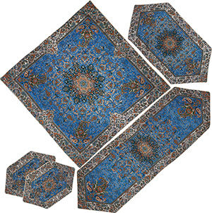 خرید 48 مدل انواع رومیزی ترمه سنتی یزد و اصفهان طرح [شیک] و جدید