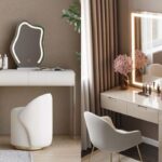 چیدمان میز آرایش ساده